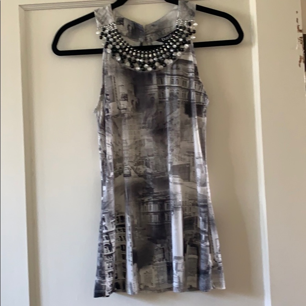 Dusak Designs sleeveless beaded top